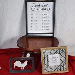 Hudson Farmhouse Botanical Bohemia 3pc Black Border Kitchen Pictures Boho Frame